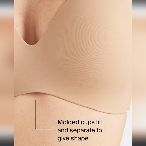 Knix Wingwoman Contour Wireless Bra Color Sand Size 5 New - Picture 4 of 14